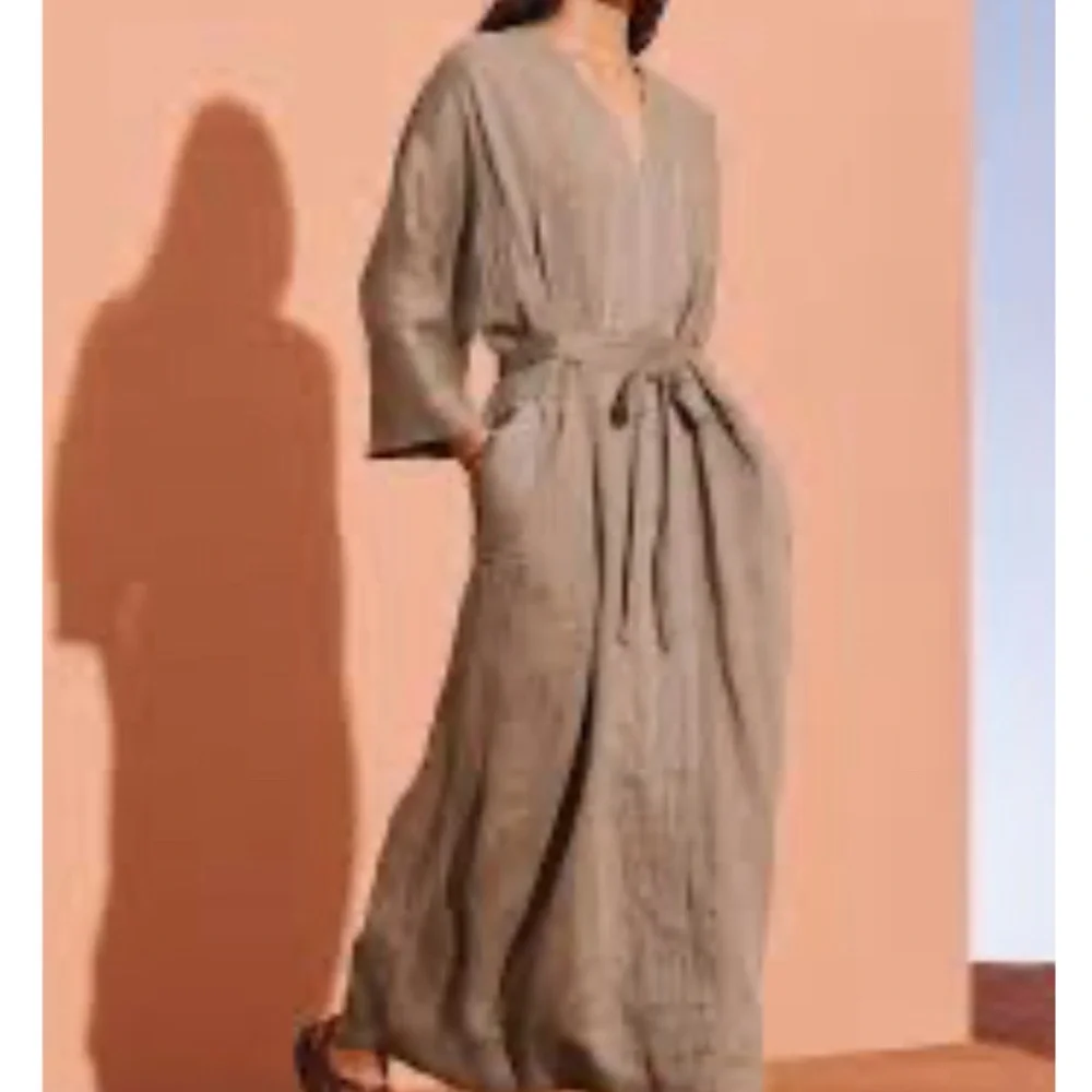 ZARA SRPLS size XS-S: Tan Wrap Dress: never worn - Picture 9 of 9